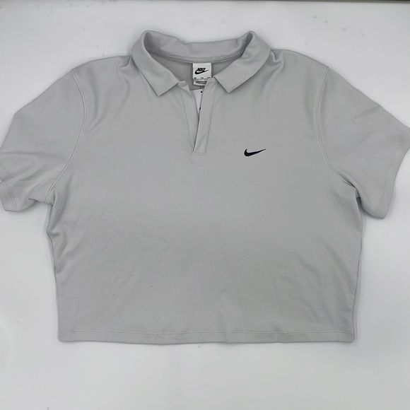 Nike Tops - Nike Sportswear Essential Short Sleeve Polo in Photon Dust